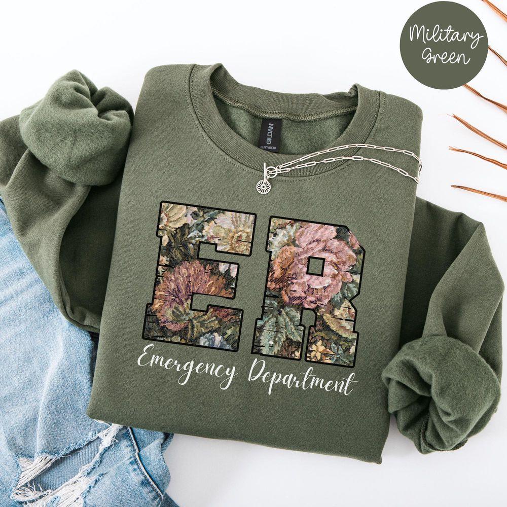 Floral Emergency Department Shirt Floral Emergency Department Shirt